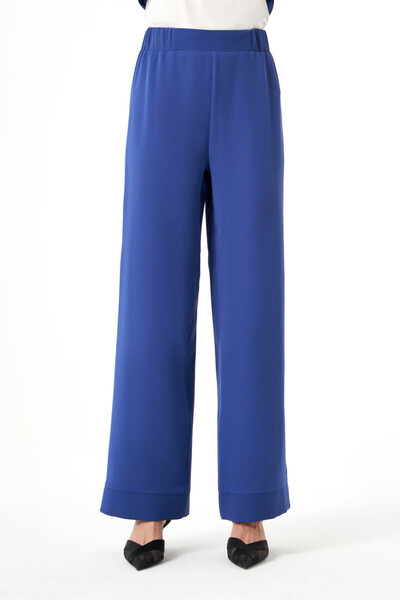 Mizalle بنطلون نيلي بأرجل مقطعة