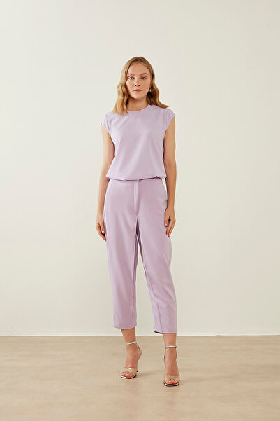 Mizalle Double Klasik Lila Pantolon