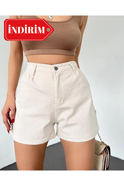 ALPACO ÇİFT CEPLİ JEAN ŞORT