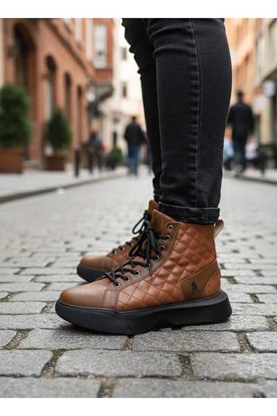 BOA BA0155-KAPı Cizme sport maro cu talpă înaltă și confortabilă pentru bărbați