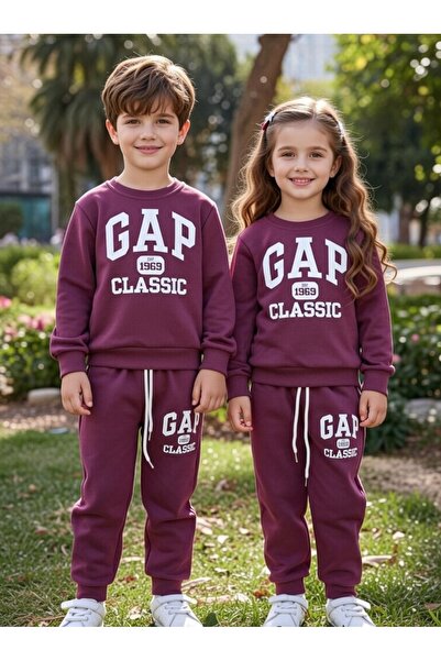 LUCCO Yeni Sezon Çocuk Unisex Eşofman Takımı ALT ÜST PAMUKLU