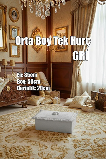 Çt Çeyizci Tekstil Çeyizlik Orta Tek Hurç Çiçekli, Kadife Tek Hurç Çeyizlik D...