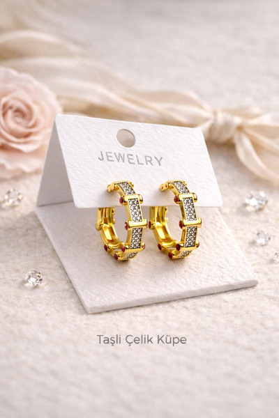 Richard Jewell أقراط فواتير حصرية من الفولاذ مع ضمان عدم تغير اللون