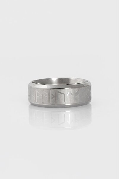 UKHWD SUPPLY 316L Steel Silver Rustic Viking Men's Ring
