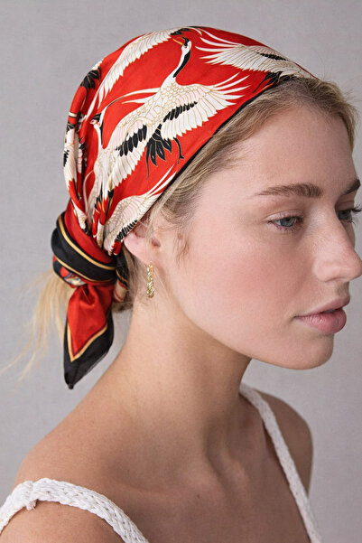New Obsessions Bohemia Serisi 70X70 Saten Bandana Şal Fular