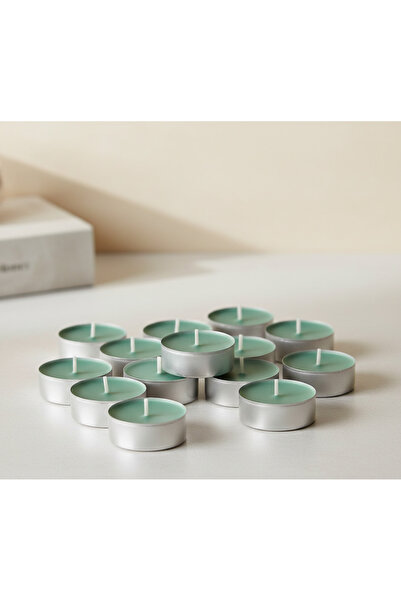 IKEA Hedersam Kokulu Tealight Mum Açık Yeşil 3,5 Saat Çimen Kokulu , 30 lu