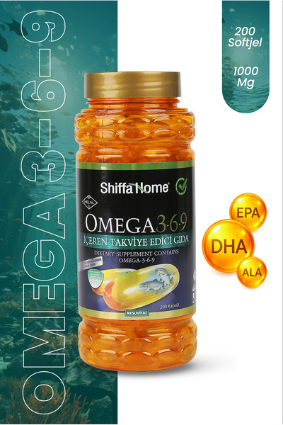 Shiffa Home Aksu Vital Omega 3-6-9 200 softgel X 1000 Mg