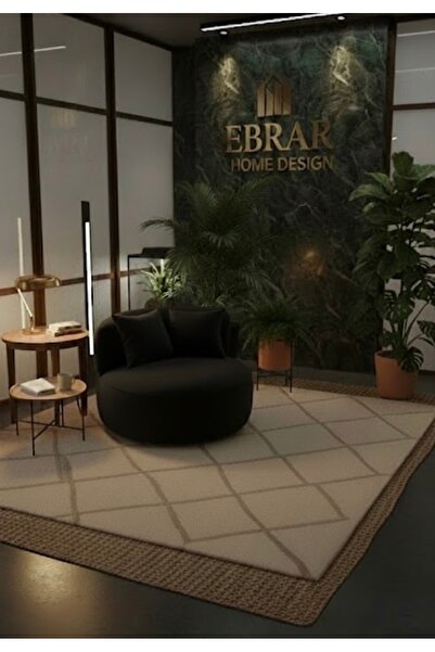 Ebrar Home Design Luvia Modern Kadife Berjer - Kavisli Tasarım Tekli Koltuk