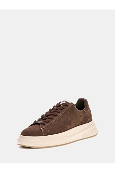 Guess Tenis Elba din piele de căprioară autentică