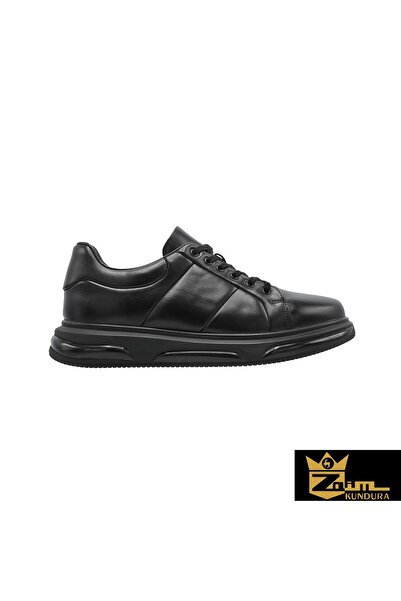 Zaim Kundura Men's Black Genuine Leather Shoes 342502601-1