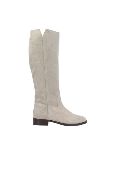 Hobby 26082S Hakiki Süet Deri Kadın Çizme