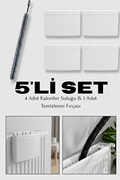 Myend 5'li Set, 4 Adet Kalorifer Petek Suluğu 1 Petek Temizleme Fırçası, Neml...