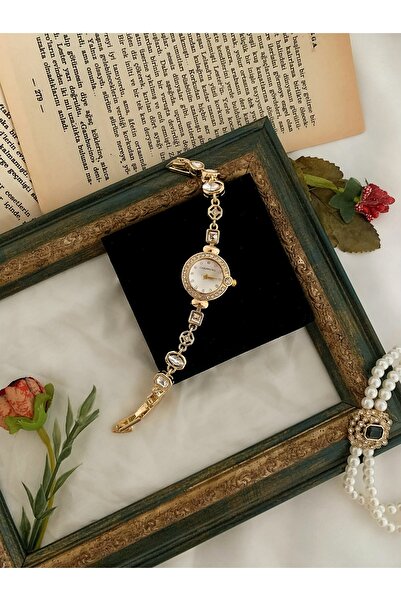 Choppers Vintage White Stone Adjustable Cord Women's Watch