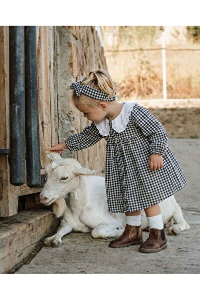 rg kidsstore Bebek Müslin Bebek Yaka Elbise