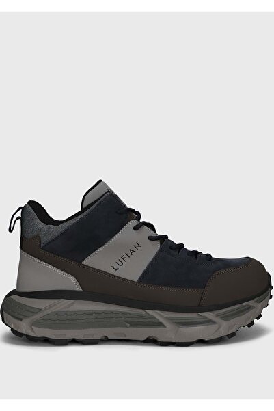 Lufian 112230249 Quel Casual Men's Leather Boots Dark Blue