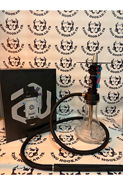 sarayhediye FLASH BANG NARGİLE TAM SET NARGİLE TAKIMI (SİYAH)