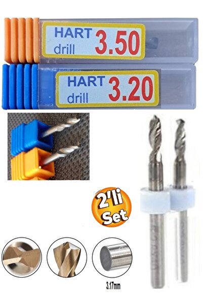 Depolife Kalıpçı Tornacı Delme Cnc Router 2 parça Delme Kesme Karbür Uç Seti ...