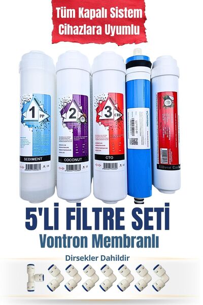 FİLTEK Su arıtma Kapalı Kasa 5’li Filtre Seti