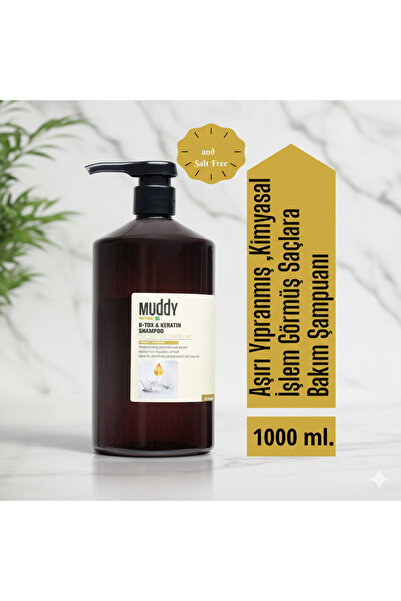 Muddy 1000 ml B-tox&keratin Repair Hair Shampoo -8697426731780