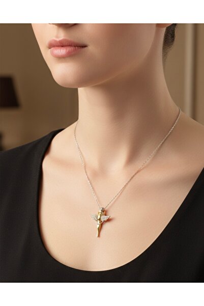 Argento Çift Sevgili Kolyesi 925 Ayar Gümüş