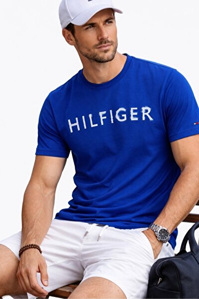 Tommy Hilfiger Th % 100 Cotton Regular Fit Crew Neck Men's T-Shirt