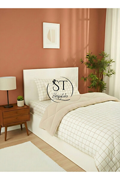 Shopyteks Single Welsoft Puffi Quilt 155X215 |   1 Piece with Pillowcase |   ...