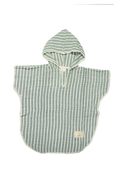 Miela Kids Раирано муселинено пончо