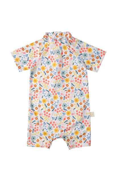 Miela Kids Uv Protection Baby One Piece Swimsuit-Pretty Floral