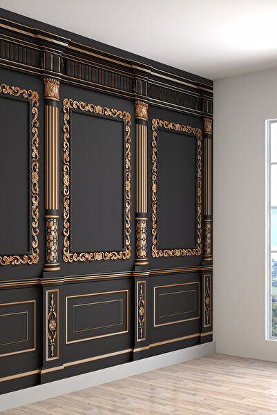 dreamwall Çerçeve Desenli Isı Ve Ses Yalıtımlı Sağlıklı Tekstil Duvar Kağıdı