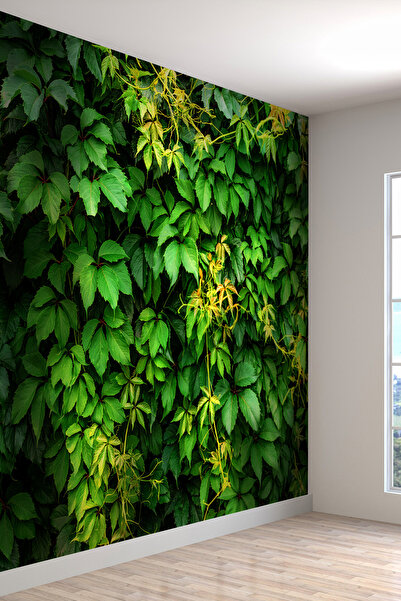 dreamwall Yeşil Bitki Desenli Silinebilir Sağlık Dostu Tekstil Duvar Kağıdı