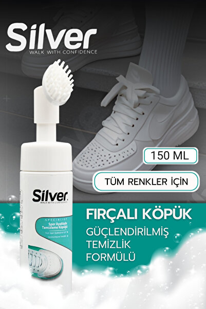 Silver Fırça Başlıklı Spor Ayakkabı Temizleme Köpüğü 150 ML