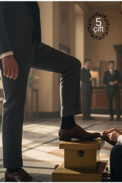 SOCKSHION Super Economical Black Color Men's Cotton Socks, Long Patternless C...