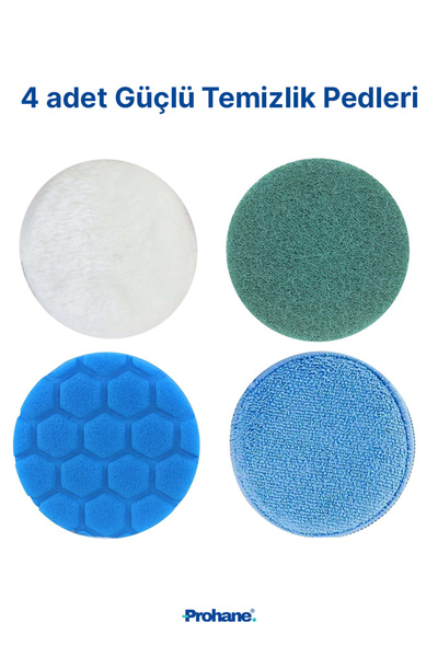 prohane 4-Pack Replacement Heads Set for Electric Cleaning Brush (Model B2)