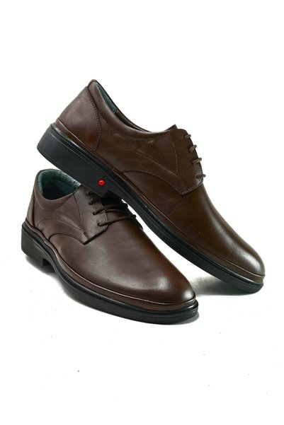 Yeşildaş Men's 100% Genuine Leather Orthopedic Air Sole Classic Shoes