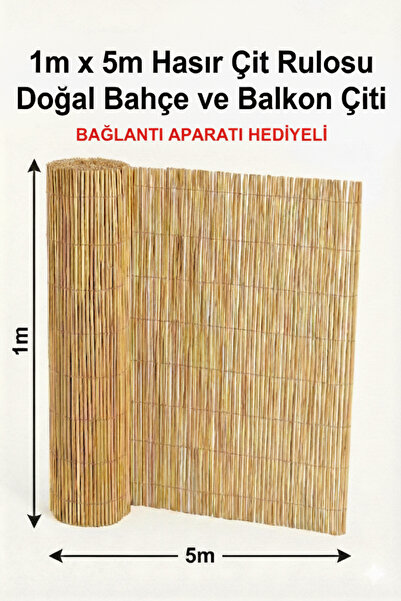 Ekodoğa Kamış Hasır Bambu Çit 1m X 5 metre