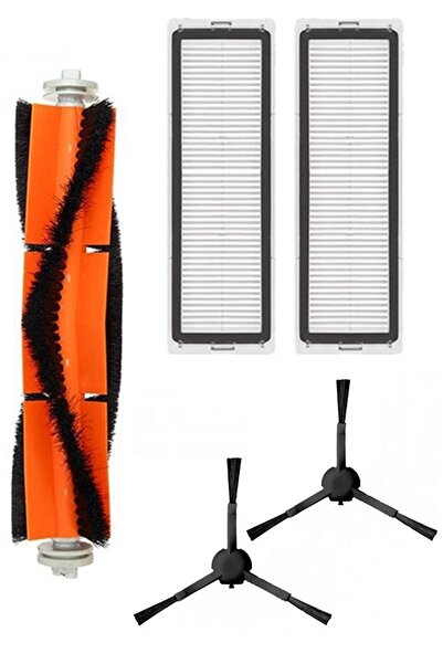 Rovexa Σετ μαύρων πλαϊνών βουρτσών 5 τεμαχίων συμβατό με Dreame F9