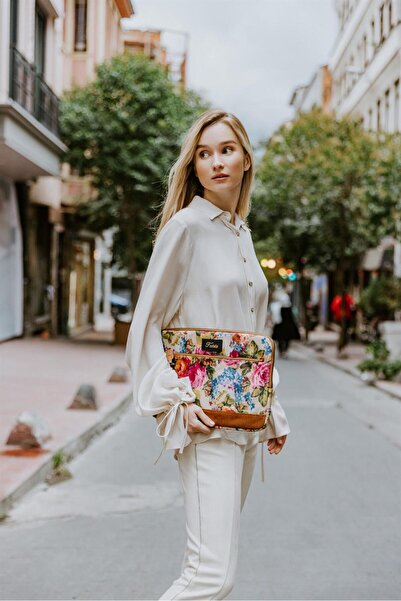 Fudela 13-14 inch Flowers Macbook- Laptop Bag