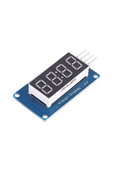 Genel Markalar Robotistan 4'lü 7-Segment TM1637 KIrmızı Display Modülü