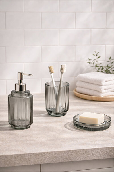 HOMİNG Modern Glass Bathroom Set
