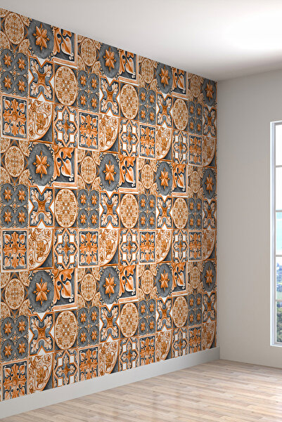 dreamwall Seramik Desenli Yırtılmaz Silinebilir Sağlıklı Tekstil Duvar Kağıdı