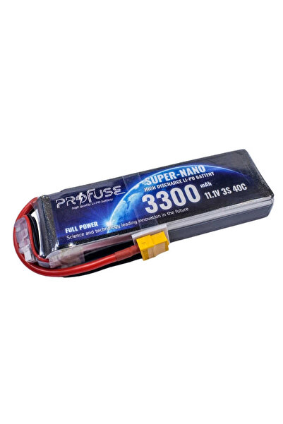 Profuse 11.1 V 3S Lipo Batarya-Pil 3400 mAh 35C
