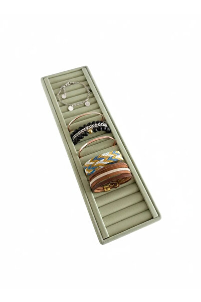 MeGass Dekor Yerli Üretim Süet Kumaş Krem Renk 35/11 Cm Kelepçe-bileklik Serg...