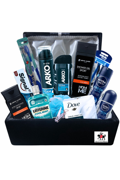 Arko Men Erkek Bakım Seti - Damat Çeyiz Sandık Nişan Bohça Seti