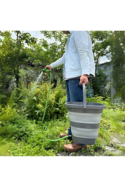 Vichy Şarjlı Katlanabilir Yıkama Kovası 15 Litre – Hortumlu, USB Şarjlı, Taşı...