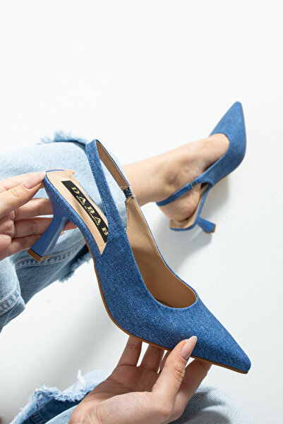 dabab shoes Cino pentru femei - blugi albaștri, pantofi cu toc de 7 cm pentru...