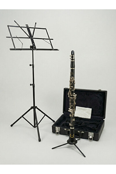 SALVADOR KL093 4 Yüzük Sol Klarnet Nota Sehpası Klarnet Standı Özel Kutu Çantası