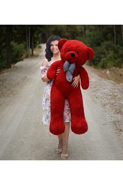 ÖZGÜNER Paptex Teddy Bear 140 cm Toy Case with Bow Tie (Sent Empty.)