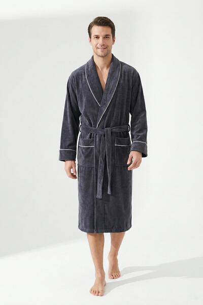 Ender Home Μπουρνούζι DreamSoft Şalyaka – 100% βαμβάκι, βελούδο, Unisex