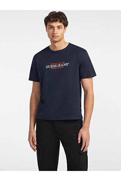 Guess Jeans Ανδρικό μπλουζάκι με κανονική εφαρμογή τζιν