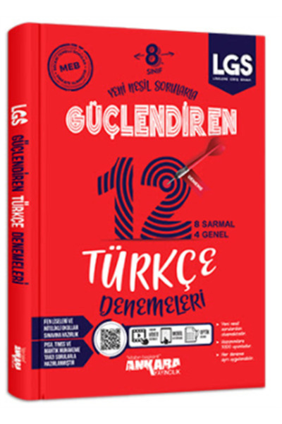Ankara Yayıncılık 8. Sınıf Türkçe Güçlendiren Denemeleri (12 Adet)